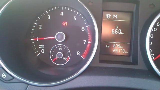 Golf Mk6 1.4 TSI 122PS CAXA Cold Start @ Ambient Temperature Around 20C