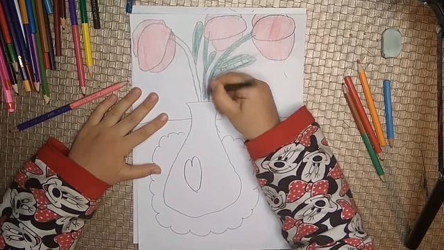 Как нарисовать вазу с цветами ребенку. Онлайн-школа рисования "Малевашки" смотреть онлайн