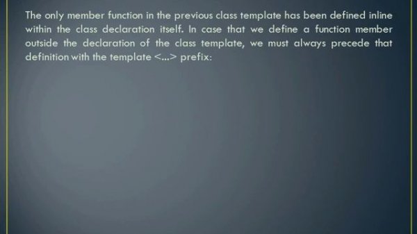 Templates - C++ (Function, Class, specialization, Non-type parameters, multiple-file projects)