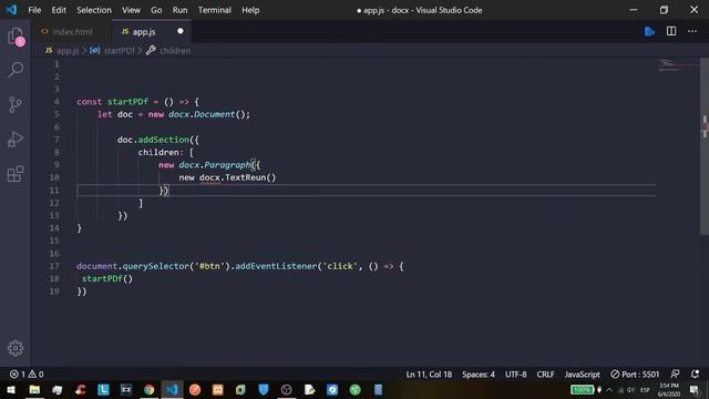 How to use DOCX.js and how to create a simple document with DOCX.js смотреть онлайн