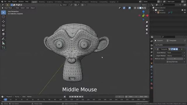 How To Use The Triangulate Modifier | Blender 2.92 Tutorial смотреть онлайн