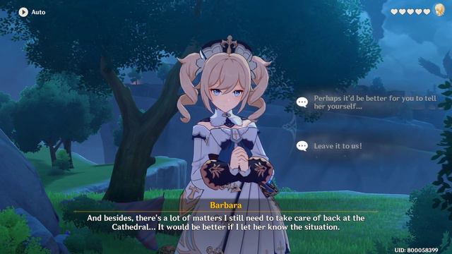 Barbara Hangout Ending 4 of 5 | Incompletely Cured | Wellspring Of Healing | Genshin Impact смотреть онлайн