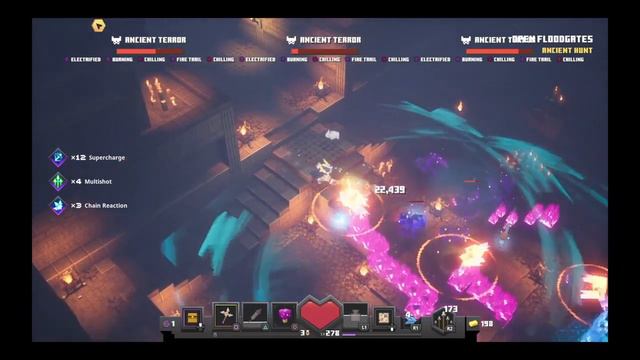 Minecraft Dungeons The Ancient Terrors boss battle смотреть онлайн