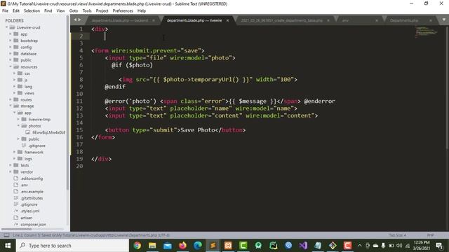Laravel Livewire image upload with intervention image смотреть онлайн