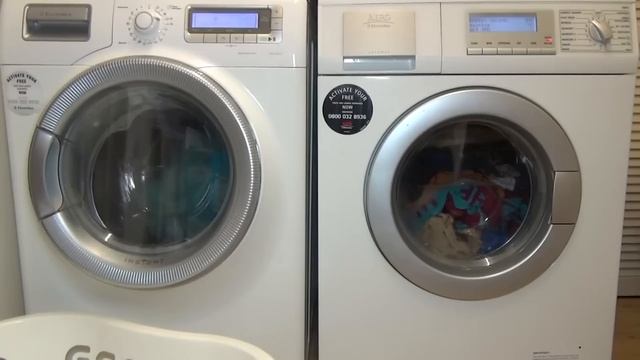 Wash Race No.8 - AEG lavamat L88810 vs Electrolux Time Manager Cotton standard Eco 60'c (Full cycle смотреть онлайн