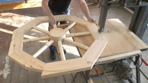 КОЛЕСО ТЕЛЕГИ | Wooden wheel making DIY