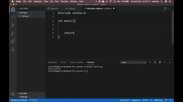 3 Programlama Dilinde "Hello World" - Python, C, Go смотреть онлайн