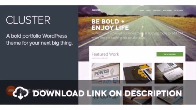 Cluster - A Bold Portfolio Wordpress Theme Free Download смотреть онлайн