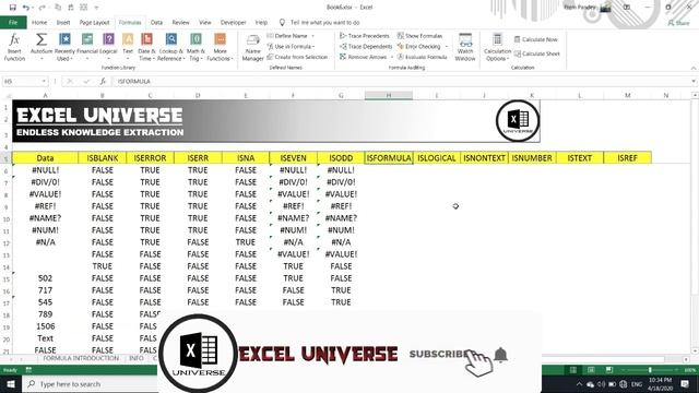 IS Function-ISBLANK, ISERROR, ISERR, ISEVEN, ISFORMULA, ISNUMBER Functions in Excel смотреть онлайн