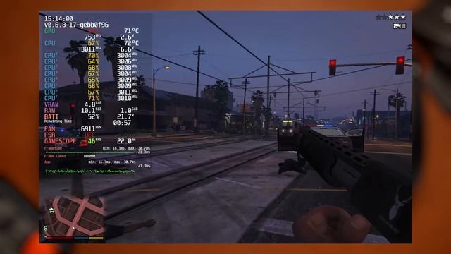 Steam deck | GTA 5 | Настройки | 50fps смотреть онлайн