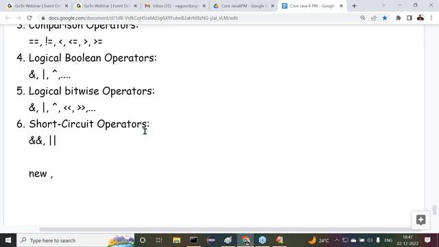 FULL STACK JAVA tutorials || Session - 4 || by Mr. Nagoor Babu On 22-12-2022 @6PM IST смотреть онлайн