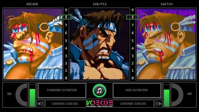 Continue Screens Comparison of Super Street Fighter II (SD vs HD Remix vs Ultra) Side by Side смотреть онлайн