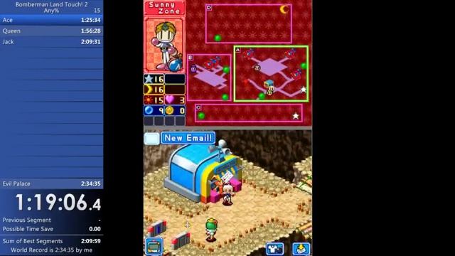 Bomberman Land Touch! 2 Any% Speedrun | 2:32:25 (Former World Record) смотреть онлайн