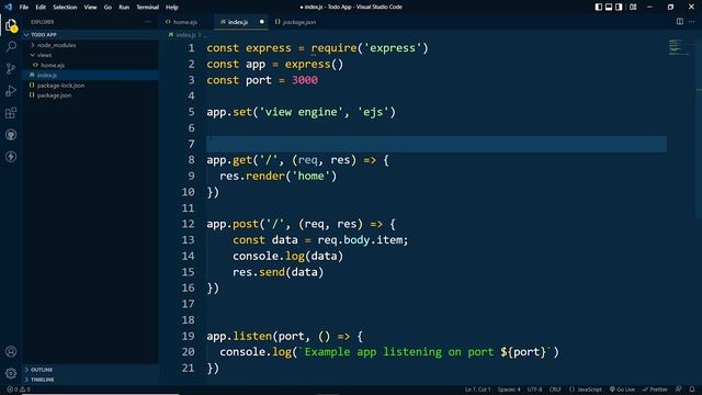 Create a Todo Application With Node & Express | Backend Web Development #20 смотреть онлайн