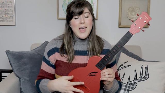 Stunning RED Enya Nova U Ukulele Review | Cory Teaches Music смотреть онлайн