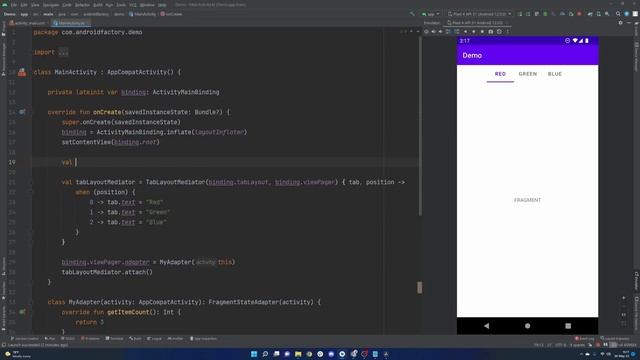 TabLayout Example | Android 2022 | Kotlin смотреть онлайн