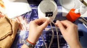 Стеклянная банка +бумажные салфетки=кухонная банка. Декор своими руками.