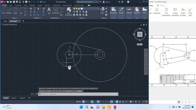 AutoCAD 2023 Tutorial - 2D Profile for beginner EP.7 #autocad смотреть онлайн