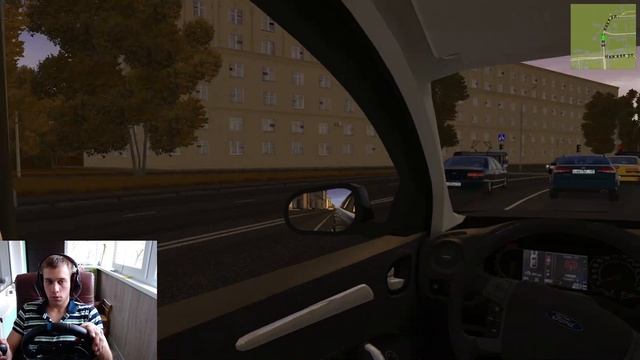 ЕДУ С РАБОТЫ ДОМОЙ ПО ПЯТНИЧНЫМ ПРОБКАМ - CITY CAR DRIVING + LOGITECH G29