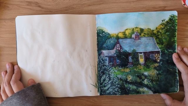 Обзор акварельного скетчбука\Watercolour sketchbook tour смотреть онлайн