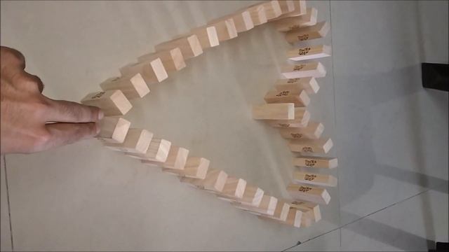 DIY easiest domino trick by jenga block / How to get perfect domino trick in first time смотреть онлайн