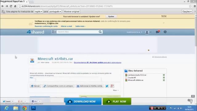 Como baixar Minecraft 1.5.2 pirata x64 bits+java x64 bits смотреть онлайн
