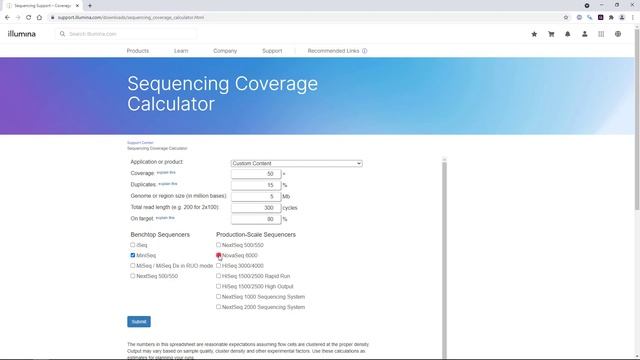 How to use the Illumina® Sequencing Coverage Calculator смотреть онлайн