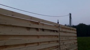 Забор на винтовых сваях своими руками (Часть 4)