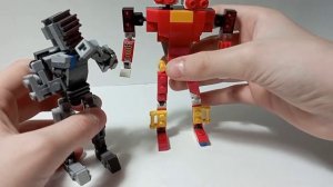 четыре робота из фильма живая сталь из Лего