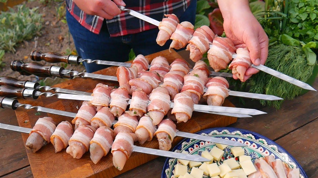 Сочный ШАШЛЫК из КУРИЦЫ. Куриная ГРУДКА на МАНГАЛЕ. ENG SUB. смотреть онлайн