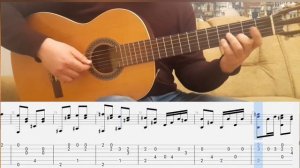 Цыганская мелодия на гитаре Мар дяндя (ноты и табулатуры)