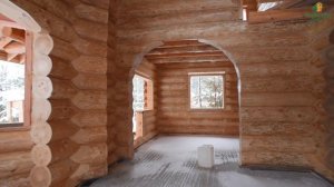 НАСТОЯЩИЙ РУБЛЕНЫЙ  дом. Деревянный дом из бревна  «Подмосковная Сказка»