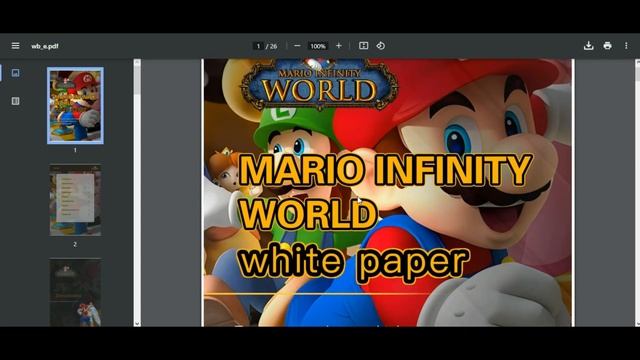 Новая НФТ игра Mario Infinity World смотреть онлайн