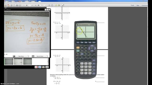 How to Use Your Graphing Calculator to Solve Systems of Equations Problems смотреть онлайн