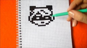 Супер Кот Как рисовать по клеточкам How to Draw Cat Noir Pixel Art
