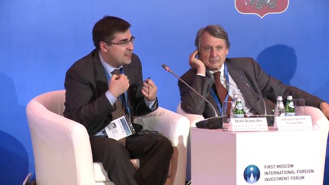 Denis Kamyshev at the First Moscow International Foreign Investment Forum смотреть онлайн