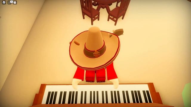 Playing Take On Me (a-ha) On Piano | Roblox Wild West | смотреть онлайн