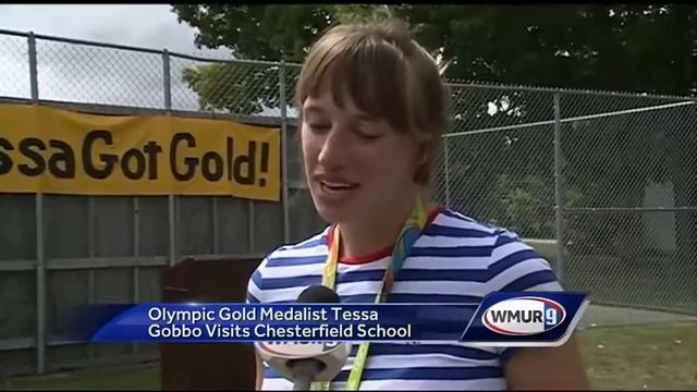 Olympian Tessa Gobbo meets students in Chesterfield смотреть онлайн