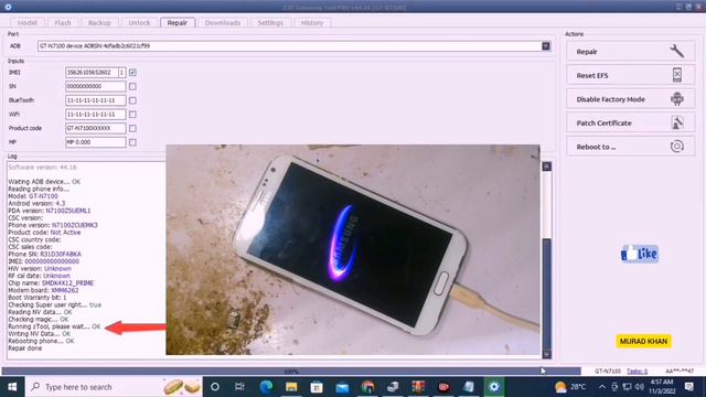 Samsung Note2 imei Repair by z3x box ! Samsung n7100 imei repair z3x box смотреть онлайн