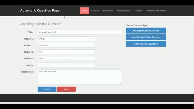 Automatic Question Paper Generator смотреть онлайн