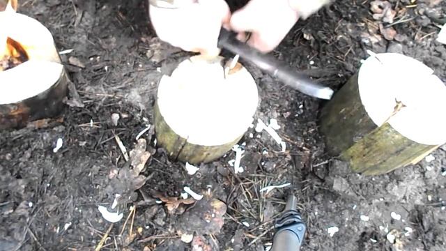 Лесная пятерка. Тестирование ножей для бушкрафта. Разведение огня. смотреть онлайн