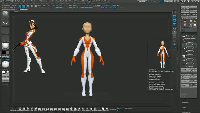 [ZBrush] Module 4 - Character Detailing - 6. Costuming Time Lapse смотреть онлайн