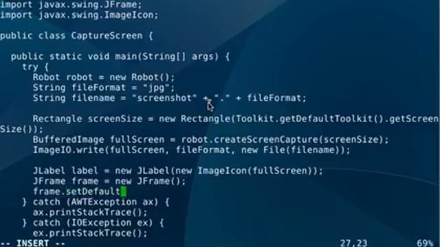 Java - Capture Screenshot and Show in JFrame смотреть онлайн