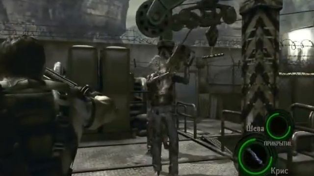 RESIDENT EVIL 5 - Stun Rod - 2 Chainsaw majini. Part 1 of 2. смотреть онлайн