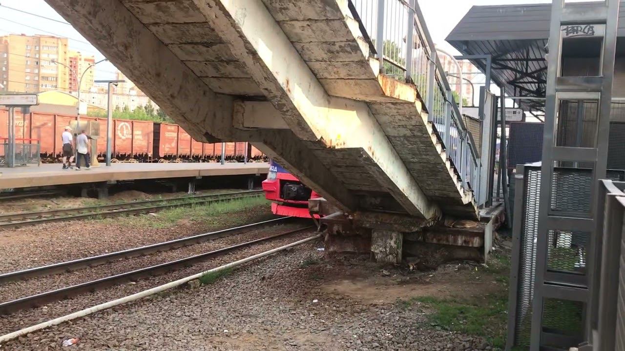 Ст. Одинцово МЦД-1. ЭШ2-006 Одинцово - Аэ/п-т Шереметьево и ЭП2Д РЭКС 0112 сообщением МСК - Можайск. смотреть онлайн