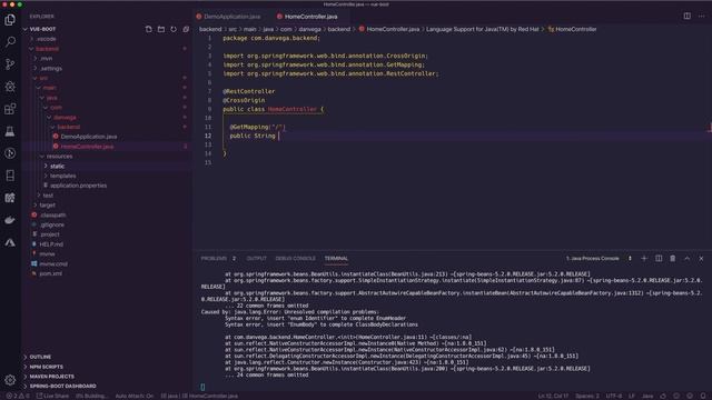 How to create a Spring Boot Project in Visual Studio Code смотреть онлайн