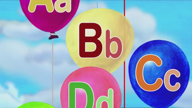 ABC Song with Cute Ending (Upper and Lower-Case Letters)-Nursery Rhymes & Kids Songs смотреть онлайн