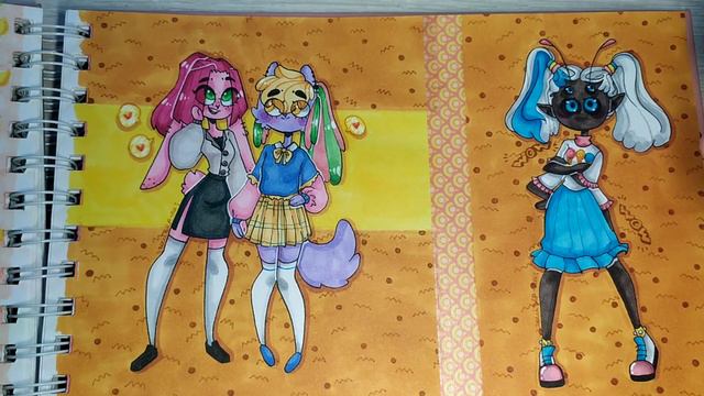 ОБЗОР СКЕТЧБУКА 🍓🍒💕