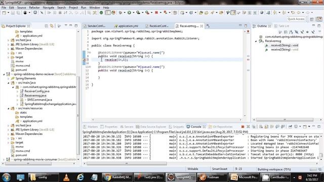 RabbitMQ with Spring Boot смотреть онлайн