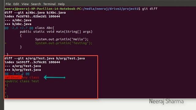 git diff command - git diff file | Neeraj Sharma смотреть онлайн